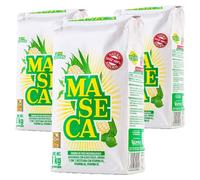 Maseca White 1kg (Pack of 3) / Mexican White Corn Flour, Nixtamalized Corn Flour for Tortillas, Masa Harina