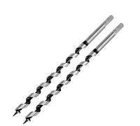 Masendelk 2pcs Ship Auger Drill Bit 14 x 300mm (Approximate 9/16 x 12 Inch), Wood Auger Bit with 11mm Hex Shank