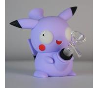 Masenyee 12cm Mini Evil PIKAPI Silicone Bong with 14.5mm Bowl and 12mm Strainer, Compact to Carry, Chillum Silicone Water Pipe, Easy washing(Evil Purple)