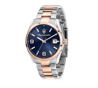 Maserati Attrazione 43 Mm 3h Br Ss+rg Watch Golden Men