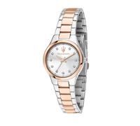 Maserati Attrazione Ladies' Silver Crystal Dot Dial Two Tone Bracelet Watch