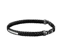 Maserati Bracelet Leather JM222AVE02 - Man - Leather Black 23 cm