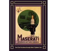 Maserati Brochures and Sales Literature - Post War Brochures Through Inline 6 Cylinder Cars