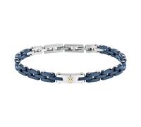 Maserati CERAMIC BR SS CERAMIC BLK Bracelet Stainless Steel JM425ATZ65 - Man - Stainless Steel Blue/Silver 18 cm