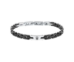 Maserati CERAMIC BR SS CERAMIC Bracelet Stainless Steel JM425ATZ64 - Man - Stainless Steel Black/Silver 18 cm