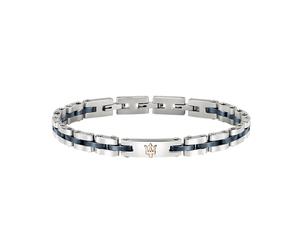 Maserati CERAMIC BR SS RG Bracelet Stainless Steel JM220ASR08 - Man - Stainless Steel Blue/Silver 21 cm