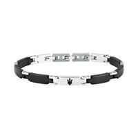Maserati Ceramic Bracelet Stainless Steel JM426ATZ100 - Man Black/Silver 19 cm