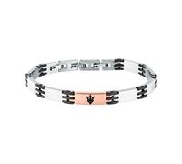 Maserati Ceramic Bracelet Stainless Steel JM426ATZ103 - Man Black/Rose gold/Silver 18,5 cm