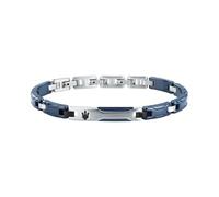 Maserati Ceramic Men's Chain Bracelet | Steel, Black, Silver, Size 18.5 cm