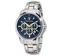 Maserati Chronograph Blue Dial Two Tone Bracelet Watch