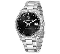 Maserati Gents Competizione Black Dial Stainless Steel Watch