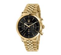 Maserati Epoca 42 Mm Chr Black Dial Br Yg Watch