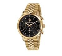 Maserati Epoca 42 Mm Chr Black Dial Br Yg Watch
