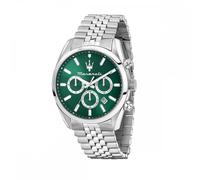 Maserati Gents Attrazione Green Dial Stainless Steel Chronograph Watch