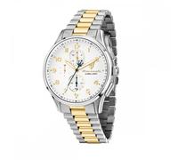 Maserati Gents Sorpa Silver Dial Two Tone Stainless Steel Chronograph Watch