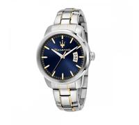 Maserati Gents Succeso Blue Dial Two Tone Stainless Steel Watch