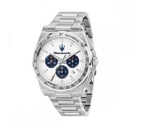 Maserati Gents Velocita White Dial Stainless Steel Chronograph Watch