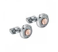 Maserati Gioielli Grill Effect Two Tone Stainless Steel Cufflinks 1.5 x 0.3cm
