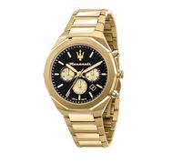 Maserati Herren Uhr, Stile Kollektion, Quarzwerk, Chronograph, aus Edelstahl, Gelbgold PVD - R8873642001
