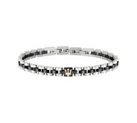 Maserati ICONIC BR CHAIN SS YG Bracelet Stainless Steel JM320AST08 - Man - Stainless Steel Black/Silver 21 cm