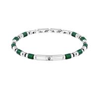 Maserati Iconic Bracelet Stainless Steel JM334AVD48 - Man - Stainless Steel Green/Silver 25 mm