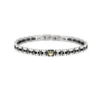 Maserati ICONIC BR CHAIN SS YG Bracelet Stainless Steel JM320AST08 - Man - Stainless Steel Black/Silver 21 cm