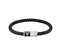 Maserati Jewels Men's Bracelet made of Steel,recycled leather,enamel - JM222AVE07