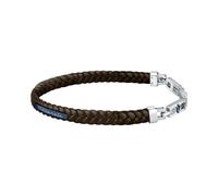 Maserati Jewels Men's Bracelet made of Steel,recycled leather,IP BLUE - JM222AVE03