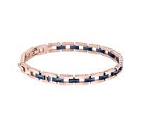 Maserati Jewerlry Bracelet Brass JM422ATZ15 - Man Blue/Rose gold 21 cm