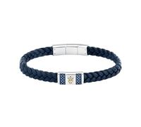 MASERATI JM4249IK03 Men's Steel Bracelet Natural Leather Collection RECYCLED LEATHER