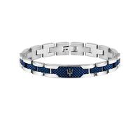 Maserati Maserati Men's bracelet, JEWELS Collection, made of Stainless steel, Grey PVD, Blue PVD - JM419ASC02