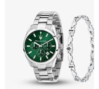 Maserati Mens Attrazione Chronograph Bracelet Watch Gift Set MSR8853151017