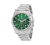 Maserati R8873652013 Velocita Chronograph 43mm 10ATM Quartz Mens Green Silver