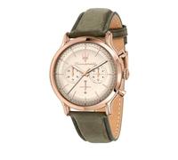 Maserati Men's Watch, Chronograph, Analogue, Leather Strap, Waterproof, Vintage Collection, Gift for Men - R8871633007