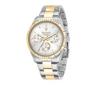 Maserati Men's Competizione Analogue Quartz Watch One Size Silver