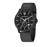 Maserati Men's Watch, Epoca Collection, Quartz Movement, Chronograph, Stainless Steel and Black pvd Watch - R8873618006