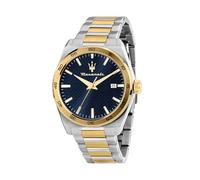Maserati Gents Velocita Blue Dial Two Tone Stainless Steel Watch