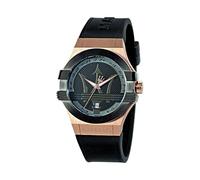 Men's Watch, Potenza Collection, Quartz Movement, Three Hands Version with Date, Stainless Steel, Rose Gold pvd, Black pvd and Polyurethane Watch - R8851108002