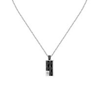 Maserati Necklace Stainless Steel JM423ATZ27 - Man - Stainless Steel Black/Silver 45 cm