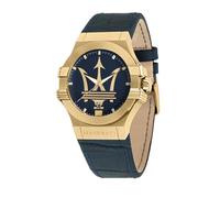 Maserati Power - Men's Watch Blue Gold Leather Strap (R8851108035)