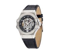 Maserati R8821108052 Potenza Automatic Black Leather Strap Watch - W81153