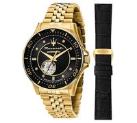 Maserati Men's Watch in Steel, Automatic, Analog, 44 mm, SFIDA Collection, Diamonds, Special Pack