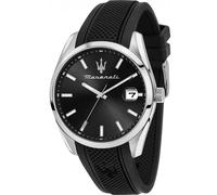 Maserati R8851151004 Wristwatch Attrazione 43mm 5ATM Quartz Unisex Black Silver
