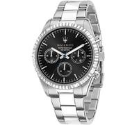 Maserati R8853100023 Wristwatch Competizione 43 mm Quartz Unisex Black Silver...