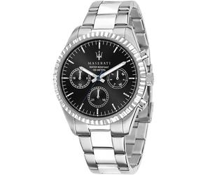 Maserati R8853100023 Wristwatch Competizione 43 mm Quartz Unisex Black Silver...