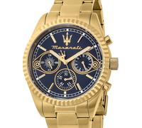 Maserati R8853100026 Competizione 43mm Multifunction Quartz Unisex Blue Gold...