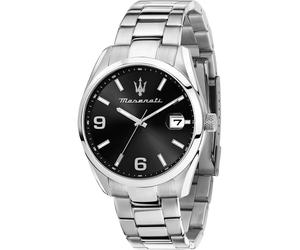 Maserati R8853151007 Wristwatch Attrazione 43mm 5ATM Quartz Unisex Black Silver