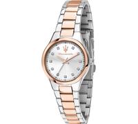 Maserati Attrazione Ladies' Silver Crystal Dot Dial Two Tone Bracelet Watch