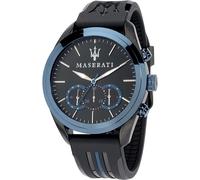 Maserati R8871612006 Traguardo Black IP Chronograph Strap Watch - W81215