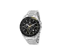 Maserati R8873612042- Traguardo Chronograph Black Dial Stainless Steel Quartz 100M Men Watch, White